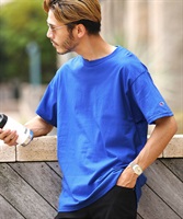 Champion ベーシックTシャツ│チャンピオン Tシャツ メンズ シンプル 大きいサイズ(ロイヤルブルー-S)