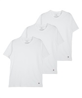 TOMMY HILFIGER トミー ヒルフィガー 3枚セット Cotton Stretch Core Plus メンズ 半袖 Tシャツ バレンタイン ギフト プレゼント 男性 ラッピング無料(1.ホワイト-海外S(日本M相当))