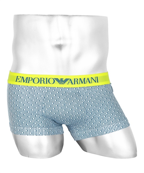 EMPORIO ARMANI/エンポリオ アルマーニ ローライズ ボクサーパンツ メンズ パンツ 男性 下着 ブランド ESSENTIAL MICROFIBER 父の日 プレゼント(4.イエローグリーン-海外S(日本M相当))