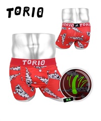 トリオ TORIO トリオ メンズ ボクサーパンツ 【メール便】(一匹ワンちゃんレッド-M)