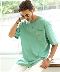 CARHARTT（カーハート）　ポケットTシャツ│メンズ ポケT ビッグTシャツ 大きいサイズ XXL 胸 ワンポイント ブランド(Sea Green Heather-S)