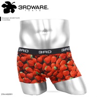 【メール便】3RDWARE サードウェア ボクサーパンツ メンズ パンツ 男性 下着 ブランド アンダーウェア ボクサーブリーフ Strawberry　高級 彼氏 夫 息子 プレゼント 通販