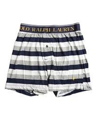 ポロ ラルフローレン POLO RALPH LAUREN Knit Boxer メンズ ニット トランクス 【メール便】(5.ネイビーボーダー-海外S(日本M相当))