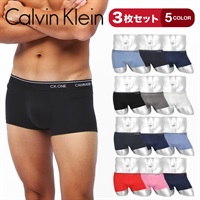 Calvin Klein カルバンクライン 3枚セット メンズ ローライズボクサーパンツ オシャレ 無地 ロゴ CK ONE ギフト プレゼント 下着 ラッピング無料
