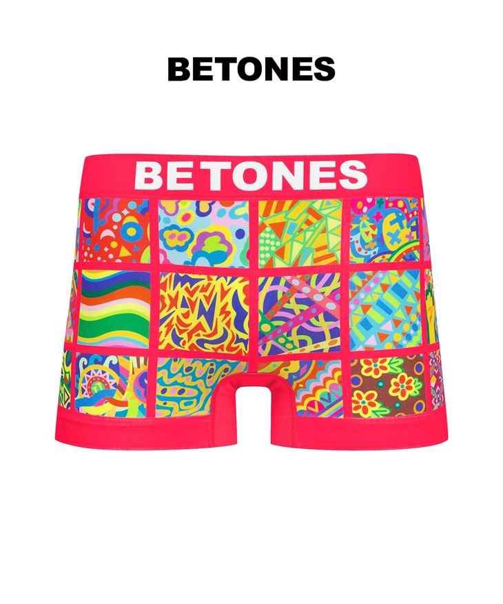 ビトーンズ BETONES BETONES メンズ ボクサーパンツ 【メール便】(ZOEY2(ピンク)-フリーサイズ)