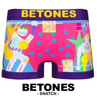 【5】BETONES/ビトーンズ SNATCH メンズ ボクサーパンツ アンダーウェア 下着 前閉じ マッスル 人物 ロゴ ワンポイント 通販(SN【メール便】