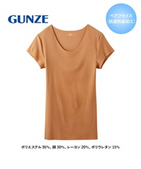 グンゼ GUNZE Tシャツ専用インナー in.T メンズ クルーネックTシャツ 【メール便】(スモークオレンジ-S)