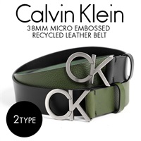 カルバンクライン Calvin Klein 38MM MICRO EMBOSSED RECYCLED LEATHER メンズ ベルト レザー 革 高級 ハイブランド 無地 ロゴ ワンポイント
