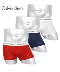 カルバンクライン Calvin Klein 【3枚セット】COTTON STRETCH EU メンズ ローライズボクサーパンツ(カラーマルチセット-海外S(日本M相当))