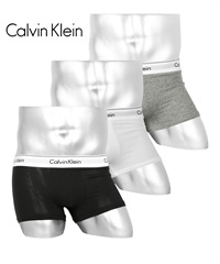 カルバンクライン Calvin Klein 【3枚セット】MODERN COTTON STRETCH ローライズメンズ ボクサーパンツ(ブラックマルチセット-海外S(日本M相当))