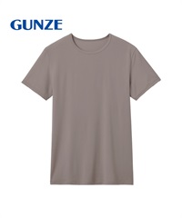 グンゼ GUNZE COOL MAGIC アセドロン ベア天 メンズ クルーネック半袖Tシャツ 【メール便】(Cモカ-M)