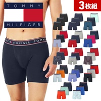 トミー ヒルフィガー TOMMY HILFIGER 【3枚セット】Cotton Stretch Core Plus メンズ ロングボクサーパンツ