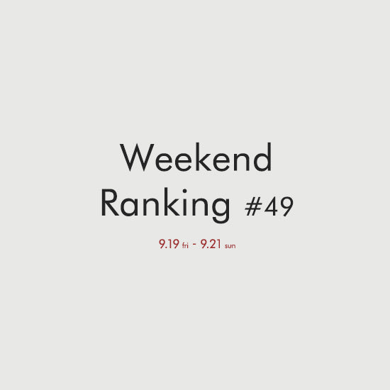 Weekend Ranking #49