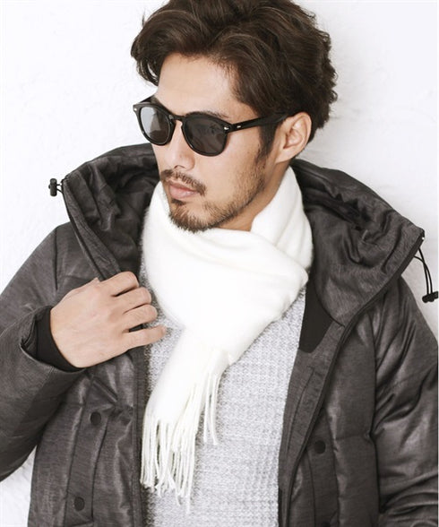 日本製無地&チェックマフラー【クーポン対象外】