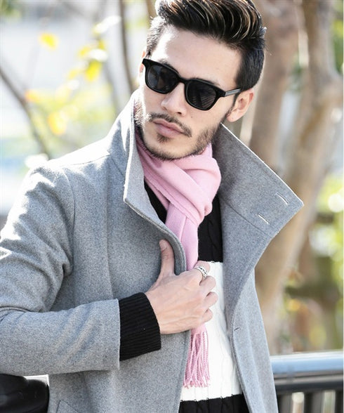 日本製無地&チェックマフラー【クーポン対象外】