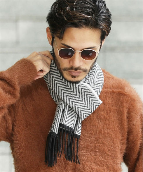 日本製無地&チェックマフラー【クーポン対象外】