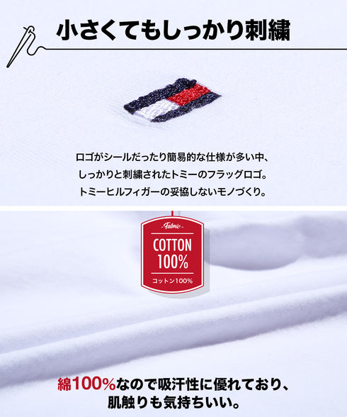 トミー ヒルフィガー TOMMY HILFIGER Core Flag Core Plus 半袖Tシャツ 【メール便】