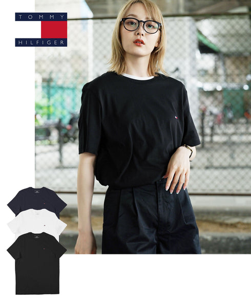 トミー ヒルフィガー TOMMY HILFIGER 【3枚セット】Basic Cotton Core Flag メンズ 半袖 Tシャツ