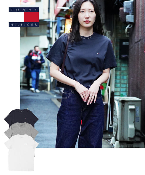 トミー ヒルフィガー TOMMY HILFIGER 【3枚セット】Basic Cotton Core Flag メンズ 半袖 Tシャツ