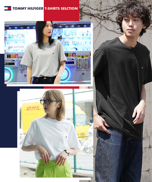 トミー ヒルフィガー TOMMY HILFIGER 【3枚セット】Basic Cotton Core Flag メンズ 半袖 Tシャツ