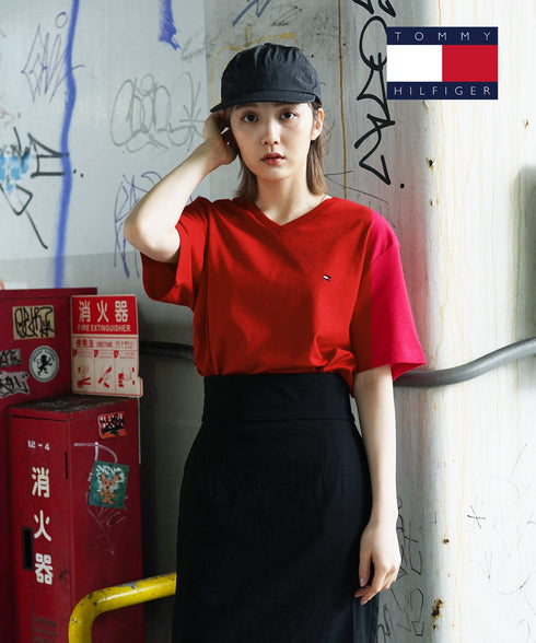 トミー ヒルフィガー TOMMY HILFIGER Core Flag Core Plus 半袖Tシャツ 【メール便】