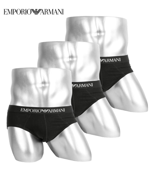 エンポリオ アルマーニ EMPORIO ARMANI 【3枚セット】Genuine cotton with Logo band メンズ ブリーフ |下着 おしゃれ 人気 クリスマス プレゼント 彼氏
