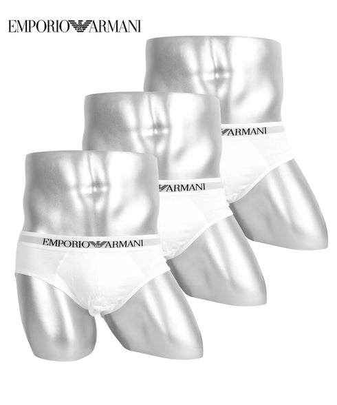 エンポリオ アルマーニ EMPORIO ARMANI 【3枚セット】Genuine cotton with Logo band メンズ ブリーフ |下着 おしゃれ 人気 クリスマス プレゼント 彼氏