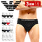 エンポリオ アルマーニ EMPORIO ARMANI 【3枚セット】Genuine cotton with Logo band メンズ ブリーフ |下着 おしゃれ 人気 クリスマス プレゼント 彼氏