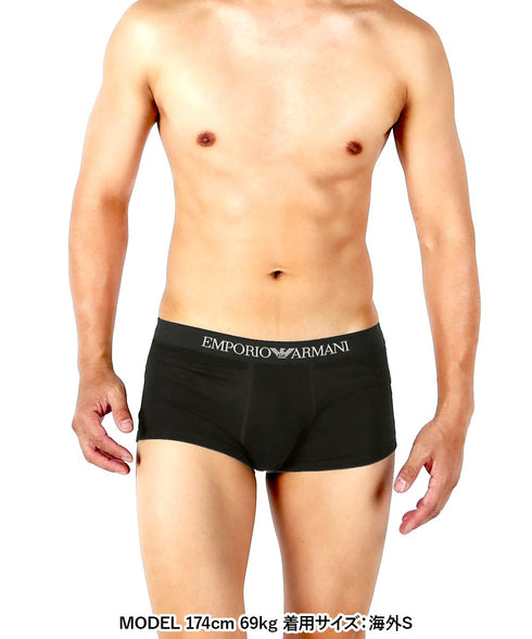 エンポリオ アルマーニ EMPORIO ARMANI 【3枚セット】Genuine cotton with Logo band メンズ ローライズ ボクサーパンツ