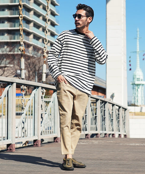 ベージュ(ルーズ) MODEL : GO 180cm 66kg Lsize