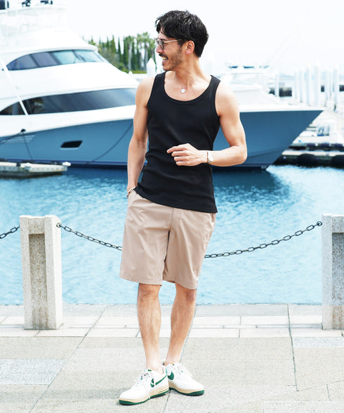 【この商品限定!2点以上購入で10%OFF】テレコ タンクトップ|タンクトップ メンズ 無地 リブ 1枚でも着れる インナー 人気 おすすめ 安い