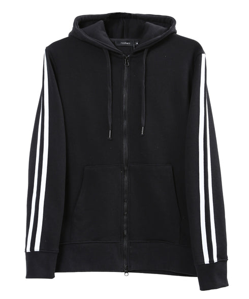 インレイジップアップパーカー│ZIPパーカー ユニセックス 無地パーカー ジップパーカー スウェットパーカー 薄手 JIGGYSSHOP