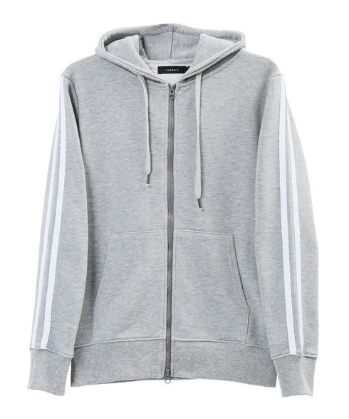 インレイジップアップパーカー│ZIPパーカー ユニセックス 無地パーカー ジップパーカー スウェットパーカー 薄手 JIGGYSSHOP