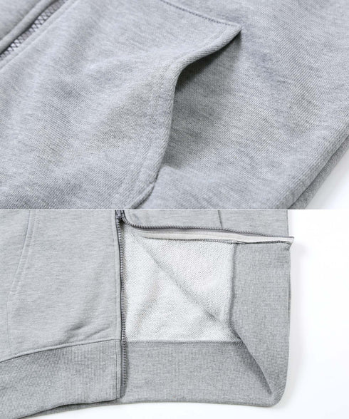 インレイジップアップパーカー│ZIPパーカー ユニセックス 無地パーカー ジップパーカー スウェットパーカー 薄手 JIGGYSSHOP