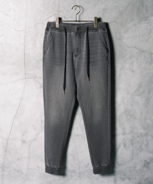 スウェットデニムトラックジャケット セットアップ | トラックジャケット メンズ ブルゾン アウター ジップ デニム スリム スウェット デニムジャケット デニムジャージ サイドライン ラインジャケット ストレッチ 細身