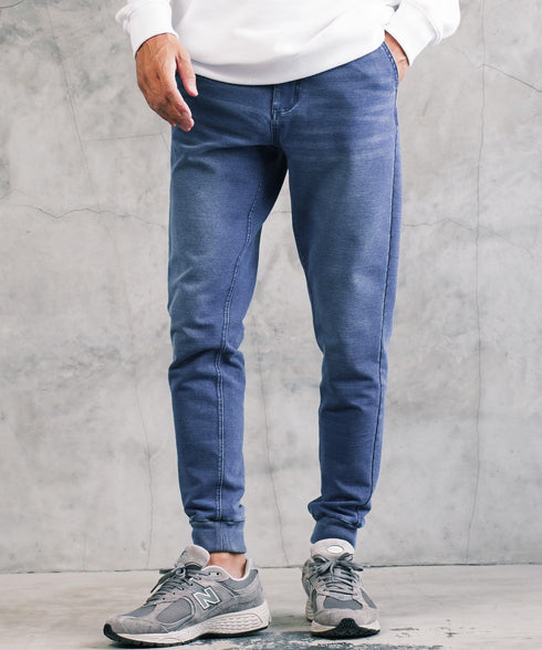 スウェットデニムトラックジャケット セットアップ | トラックジャケット メンズ ブルゾン アウター ジップ デニム スリム スウェット デニムジャケット デニムジャージ サイドライン ラインジャケット ストレッチ 細身