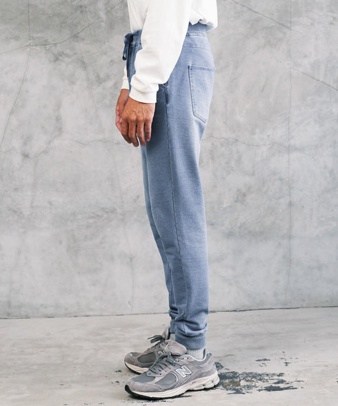 スウェットデニムトラックジャケット セットアップ | トラックジャケット メンズ ブルゾン アウター ジップ デニム スリム スウェット デニムジャケット デニムジャージ サイドライン ラインジャケット ストレッチ 細身