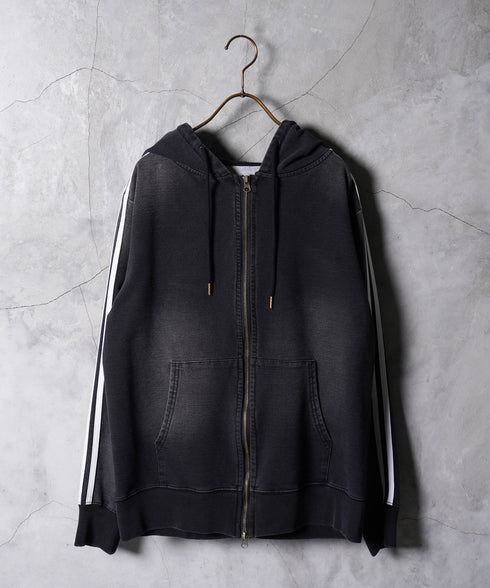 スウェットデニム セットアップ デニム│メンズ パーカー デニム セットアップ スウェット 上下セット ルームウェア ジップアップパーカー