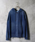スウェットデニム セットアップ デニム│メンズ パーカー デニム セットアップ スウェット 上下セット ルームウェア ジップアップパーカー