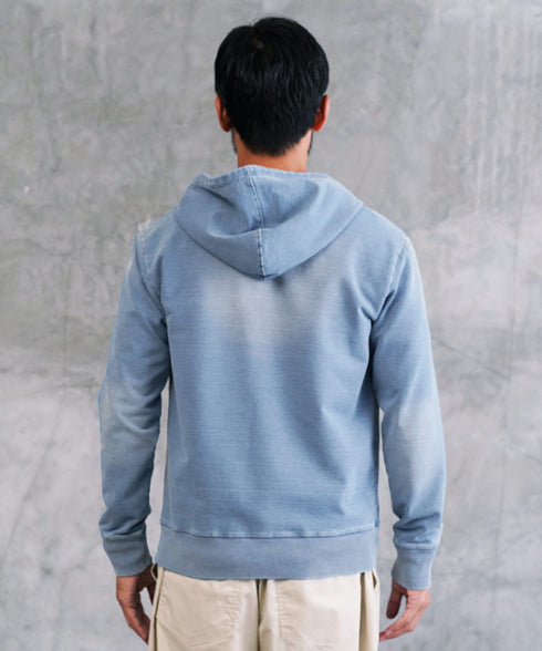 スウェットデニム セットアップ デニム│メンズ パーカー デニム セットアップ スウェット 上下セット ルームウェア ジップアップパーカー