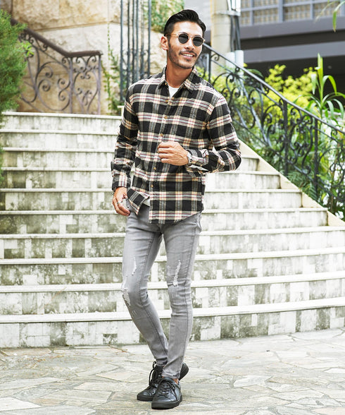 Bグレー MODEL : GO 180cm 66kg Lsize