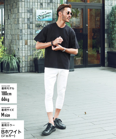 Aホワイト(テーパード) MODEL : GO 180cm 66kg Lsize