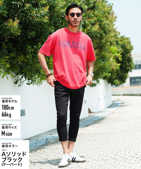 Aソリッドブラック(テーパード) MODEL : GO 180cm 66kg Lsize