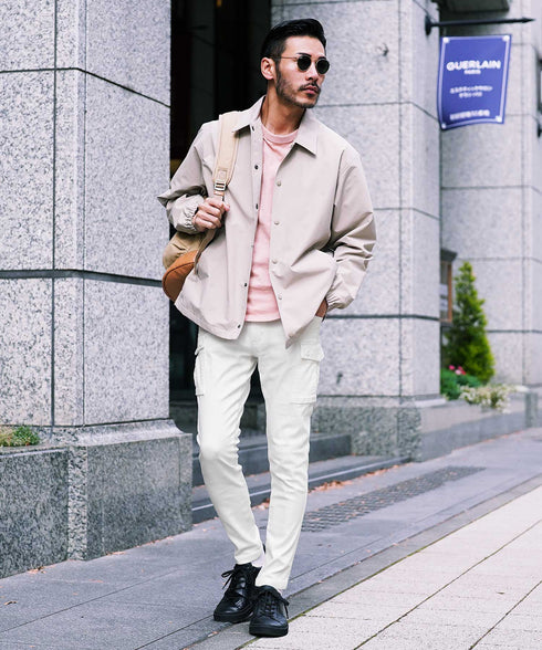ホワイト MODEL : GO 180cm 66kg Lsize