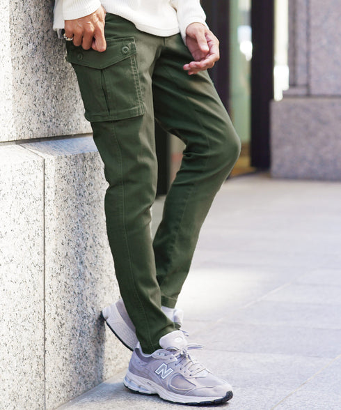 ストレッチ スリム カーゴパンツ | カーゴ スキニーパンツ スキニー メンズ スリムパンツ 細身 ワークパンツ ゴルフ ボトムス