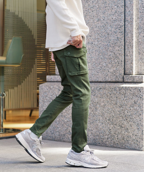 ストレッチ スリム カーゴパンツ | カーゴ スキニーパンツ スキニー メンズ スリムパンツ 細身 ワークパンツ ゴルフ ボトムス