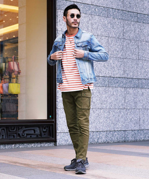 カーキ MODEL : GO 180cm 66kg Lsize