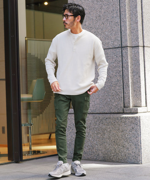 ストレッチ スリム カーゴパンツ | カーゴ スキニーパンツ スキニー メンズ スリムパンツ 細身 ワークパンツ ゴルフ ボトムス