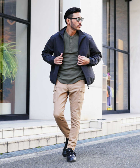 ベージュ MODEL : GO 180cm 66kg Lsize