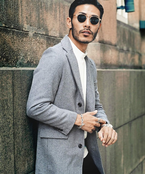 グレー MODEL : GO 180cm 66kg Lsize